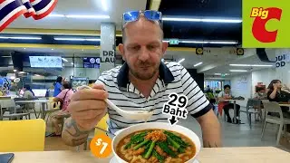 Eating a Full Meal for Under $1 in 2025! Big C Thailand