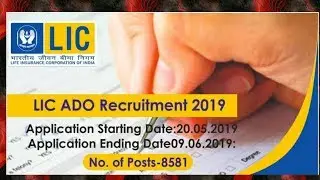 LIC ADO RECRUITMENT 2019