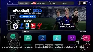 eFootball PES 2026 PPSSPP Android Offline PS5 Camera | Efootball 2026 PSP Full Update & 62+ Stadiums