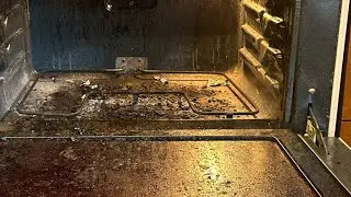 Cleaning my oven.  First time after moving in 13 years ago!  #ovenclean