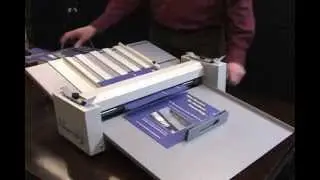 Technifold Desktop Creasing: How to feed sheets on your new Creasing and Perforating Machine