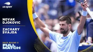 Novak Djokovic vs. Zachary Svajda Full Match | 2025 US Open Round 2