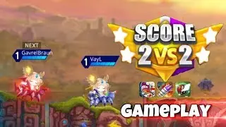GunBoundM : Score 2vs2 Gameplay Batalla de Adukas