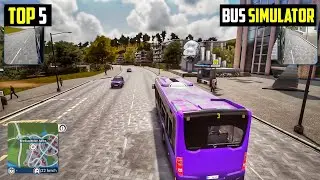 Top 5 Bus Simulator Games For Android & iOS | High graphics {Online/Offline} Tamil 2023