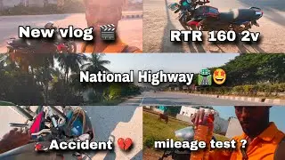 🛣️ Apache RTR 162v bs6 🥵 mileage test & vlog / riding sambavam ? 🤯
