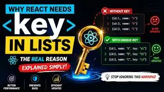 Why React Needs key in Lists ⚛️ | Unique Keys Explained Simply