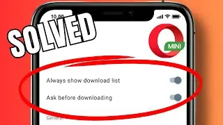 How to turn on download confirmation in Opera Mini
