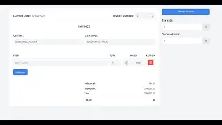 React.js jsPDF Modal PDF Invoice Generator in Tailwind CSS & Headless UI Using html-to-image in JSX