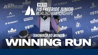 Winning Run Snowboard Women: Elly Dalton-Richard &ndash; YETI Junior World Championships Kappl 2026