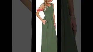 Maxi Dress Casual Long Dress with Pockets / Ladies Maxi Skirts