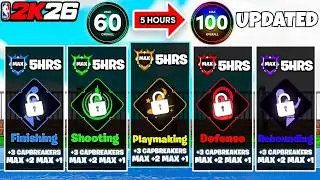 FAST REP & CAP BREAKERS 😱 EVERY BUILD SPECIALIZATION METHOD FAST on NBA2K26 | level 40 & 99 method