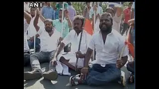 DMK Workers Protest In Coimbatore Against MK Stalin's Detention
