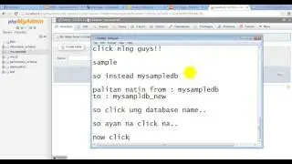 FLOTECH TUTORIAL: Rename Database on (phpmyadmin, MySQL)