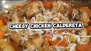 Cooking my cheesy chicken caldereta recipe 🥰