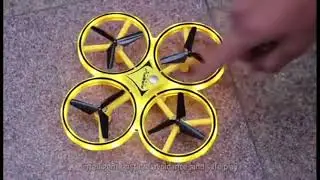 Mini Four-Axis Induction Drone Smart Watch Remote Sensing Gesture RC Aircraft UFO.