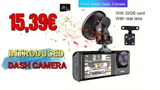 GYIOEUPT 1080P HD 30FPS Dual Car Camera, 150mAh, 12-24V