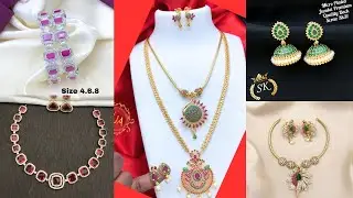 Bridal Jadai set||Jumkas collection||Rhodium bangles set||Golden bracelet||Matt finish necklace||Ts
