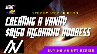 Create a Vanity #ALGO ALGORAND Address for Your NFT Creations or Collections - $ALGO #algovanity