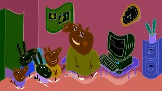 Peppa And Friends Begging Mommy Pig To Use The Computer | Klasky Csupo 2001 Effects