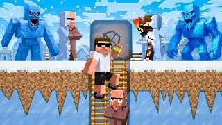 We Created Bunker to Survive COLD WEATHER in Minecraft !!