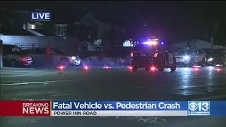 Fatal Vehicle Vs. Pedestrian Crash