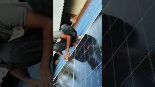 Solar panel fitting video #music #comedy