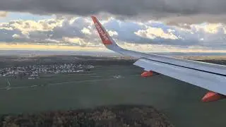 Landing at Prague on an EasyJet Airbus A320