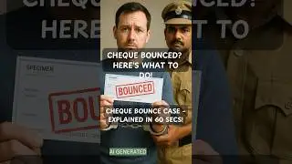 One Mistake & You Lose the Case! | Cheque Bounce Explained | Legal Help #chequebounce #legaltips