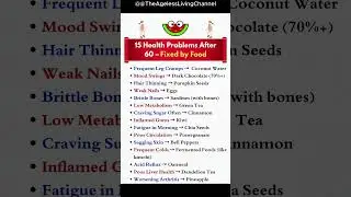 15 Hidden Health Problems After 60 &ndash; Solved by Simple Foods!