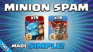 SUPER MINION SPAM ATTACK = OUCH!!! TH13 Attack Strategy | Clash of Clans