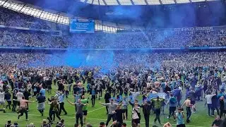 SCENES as Gundogan wins the league for city with 2 goals! We threw it away!! Villa vs Man city vlog