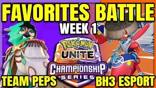 THE TWO FAVORITES Team Peps vs BH3 Esport - UCS EU | Pokemon Unite