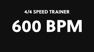 600 BPM &ndash; Speed Trainer (4/4 Practice Loop)