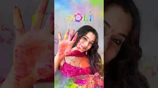 Must Try Holi Photo Poses At Home 🌈 Self Click Holi Poses With Colours 🎨 #shortsvideo #holiposes