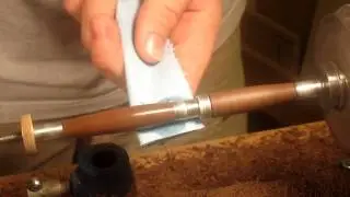 Applying Sanding Sealer to Handcrafted Wooden Pen (Step 13) by Mazurka Pens
