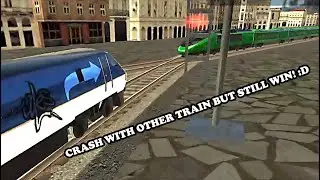 City Train Driver Simulator 2019: Free Train Games - Train Racing Mode Level 2 Win With Funny Bug