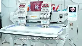 Yinghe 2 heads 9 needles embroidery machine.#yinghe #embroidery #embroiderymachine #machine 