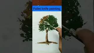 Pallet knife painting. How to use pallet knife. #shorts #shortfeeds #ytshorts #palletknife #tutorial