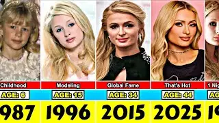 Paris Hilton Transformation From 0 to 44 Year Old