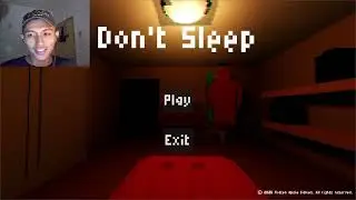Small youtuber plays indie horror game (Don't Sleep)
