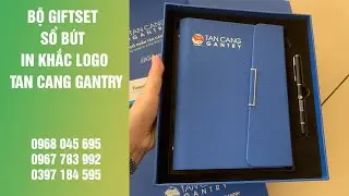 Bộ Giftset Sổ Bút  In Khắc Logo Tân Cảng Gantry - Fungift.vn