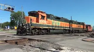 BNSF #2309 Leads EB Light Power with ATSF Caboose. Olathe, KS 7/6/24