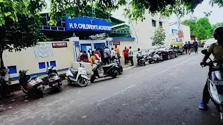 GOING TO H.P CHILDREN ACADEMY|| TO PICK UP THE KIDS ||Alyan ke School 🏫 || CITY RIDE ON NAUKA VIHAR