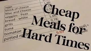 Cheap meals for Hard Times | $7 for 9 Meals Challenge | Frugal Meals