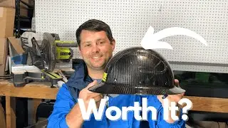 Carbon Fiber Full Brim Hard Hat, OSHA Construction Work Approved 