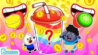 The Secret Rainbow Juice Recipe Gone Viral!🌈 Funny Cooking Challenge for Kids | Bearee Bear Cartoon