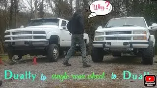 Gmt400 dually swap to single wheel