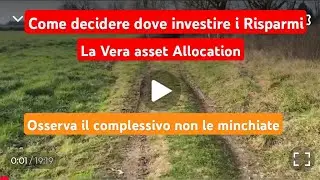 Dove investire i Risparmi. La vera Asset allocation