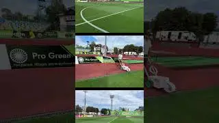 Підготовка футбольного поля до матчу Металіст 1925 &mdash; Шахтар #football #футбольнийматч #sports