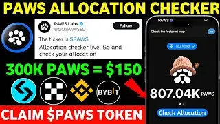 Paws Allocation Checker Live   Paws Airdrop Price Prediction   Paws Airdrop New Update Paws New Task
